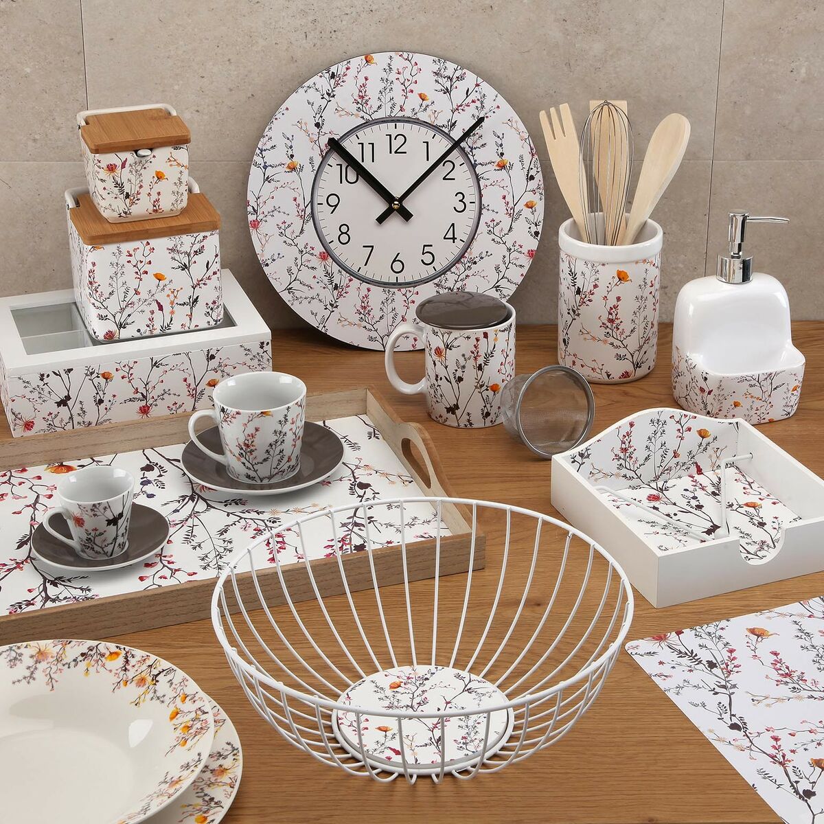 Recipiente para Utensílios de Cozinha Versa Balbec Cerâmica 10 x 15 x 10 cm - EcoNest