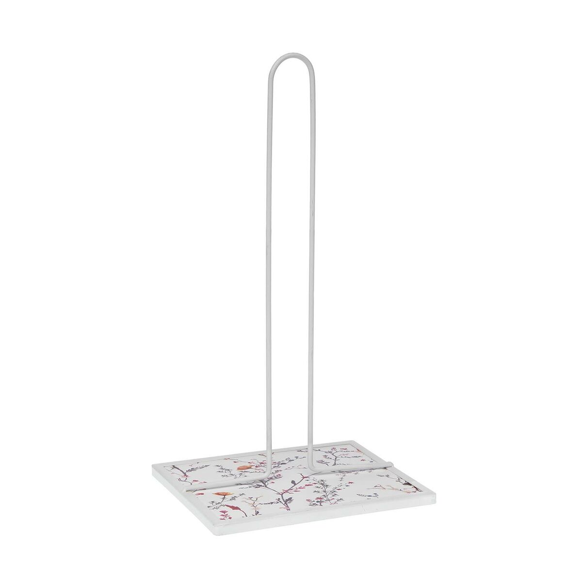Suporte para Rolos de Papel de Cozinha Versa Balbec Metal Aço Madeira MDF 16,5 x 31 x 13 cm - EcoNest