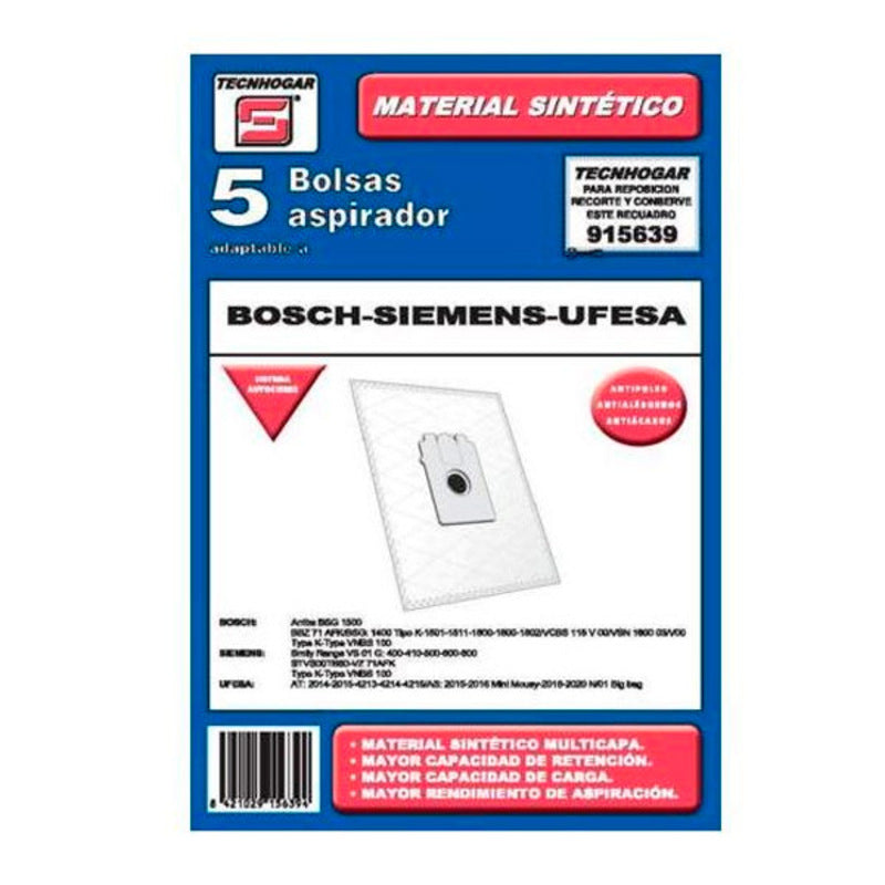 Bolsa Sobresselente para Aspirador Tecnhogar 915639 (5 uds) - EcoNest