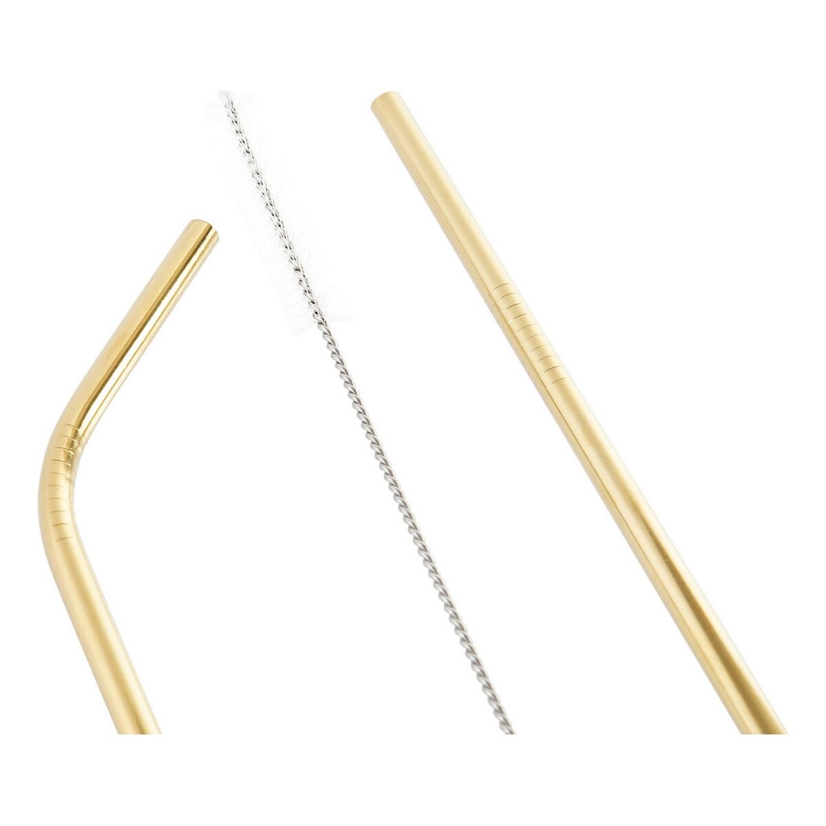 Palhinha Reutilizável DKD Home Decor Dourado Aço inoxidável - EcoNest