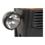 Suporte para garrafas DKD Home Decor Carro Acácia Ferro Cinzento escuro (83 x 30 x 104 cm) - EcoNest