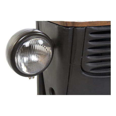 Suporte para garrafas DKD Home Decor Carro Acácia Ferro Cinzento escuro (83 x 30 x 104 cm) - EcoNest
