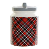 Bote DKD Home Decor Preto Vermelho Cinzento 15 x 15 x 22 cm - EcoNest