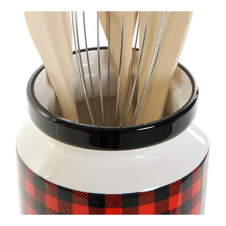 Recipiente para Utensílios de Cozinha DKD Home Decor Preto Multicolor 1 L 11,5 x 11,5 x 26 cm - EcoNest