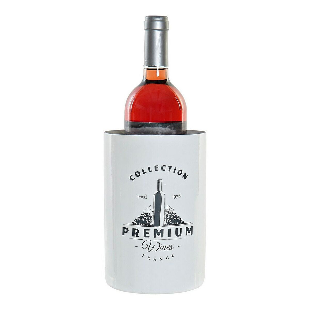 Arrefecedor de Garrafas DKD Home Decor Branco Prateado Aço inoxidável 12 x 12 x 18 cm - EcoNest