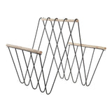 Porta-revistas DKD Home Decor 8424001814008 41 x 31 x 36 cm Preto Ferro Madeira MDF - EcoNest