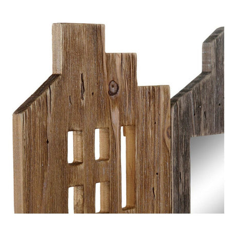 Porta-revistas DKD Home Decor Branco Castanho Metal Madeira de paulónia (57 x 10 x 40 cm) - EcoNest