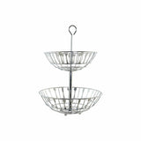 Fruteira DKD Home Decor Prateado Metal Plástico 28 x 28 x 40 cm - EcoNest