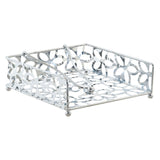 Porta-guardanapos DKD Home Decor Margarida Prateado Metal Plástico 18 x 19 x 6 cm - EcoNest