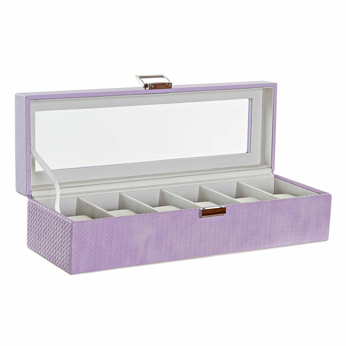 Guarda-Joias DKD Home Decor 8424001859894 33 x 11 x 9 cm Cristal Lilás Poliuretano - EcoNest