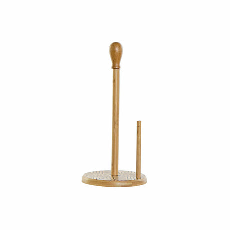 Suporte para Rolos de Papel de Cozinha DKD Home Decor Preto Natural Bambu 16,5 x 16,5 x 35 cm - EcoNest