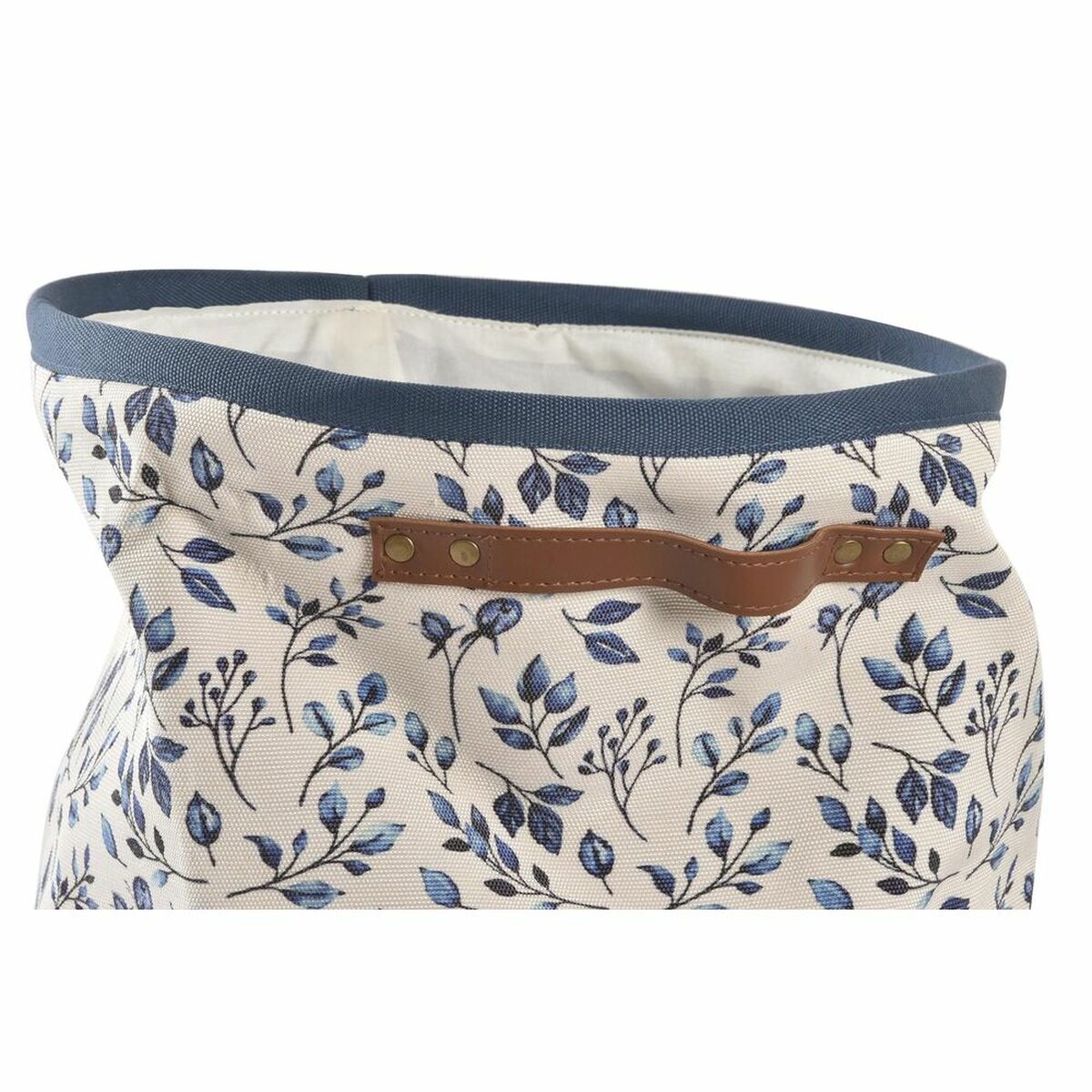 Cesto de Roupa Suja DKD Home Decor Azul Branco Plástico 30 x 30 x 40 cm - EcoNest