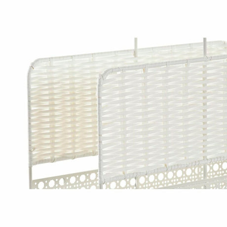 Porta-revistas DKD Home Decor Natural Metal Branco vime (36,5 x 15 x 41 cm) - EcoNest