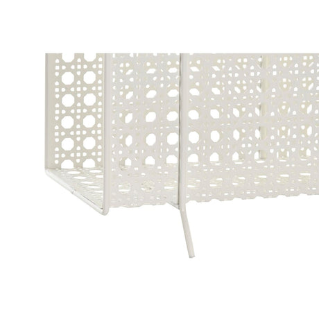 Porta-revistas DKD Home Decor Natural Metal Branco vime (36,5 x 15 x 41 cm) - EcoNest