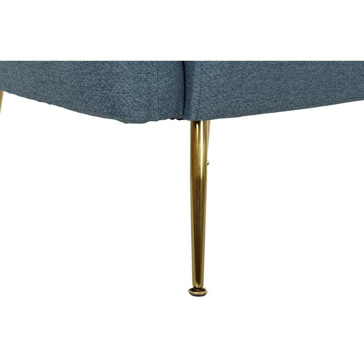 Poltrona DKD Home Decor Azul Dourado Espuma Madeira Metal Plástico 81 x 75 x 73 cm - EcoNest