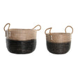Conjunto de Cestas DKD Home Decor Natural Cinzento Zostera marina (41 x 25 x 42 cm) (2 Peças) - EcoNest