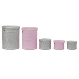Conjunto de Cestas DKD Home Decor Polipropileno (42 x 42 x 50 cm) (5 pcs) - EcoNest