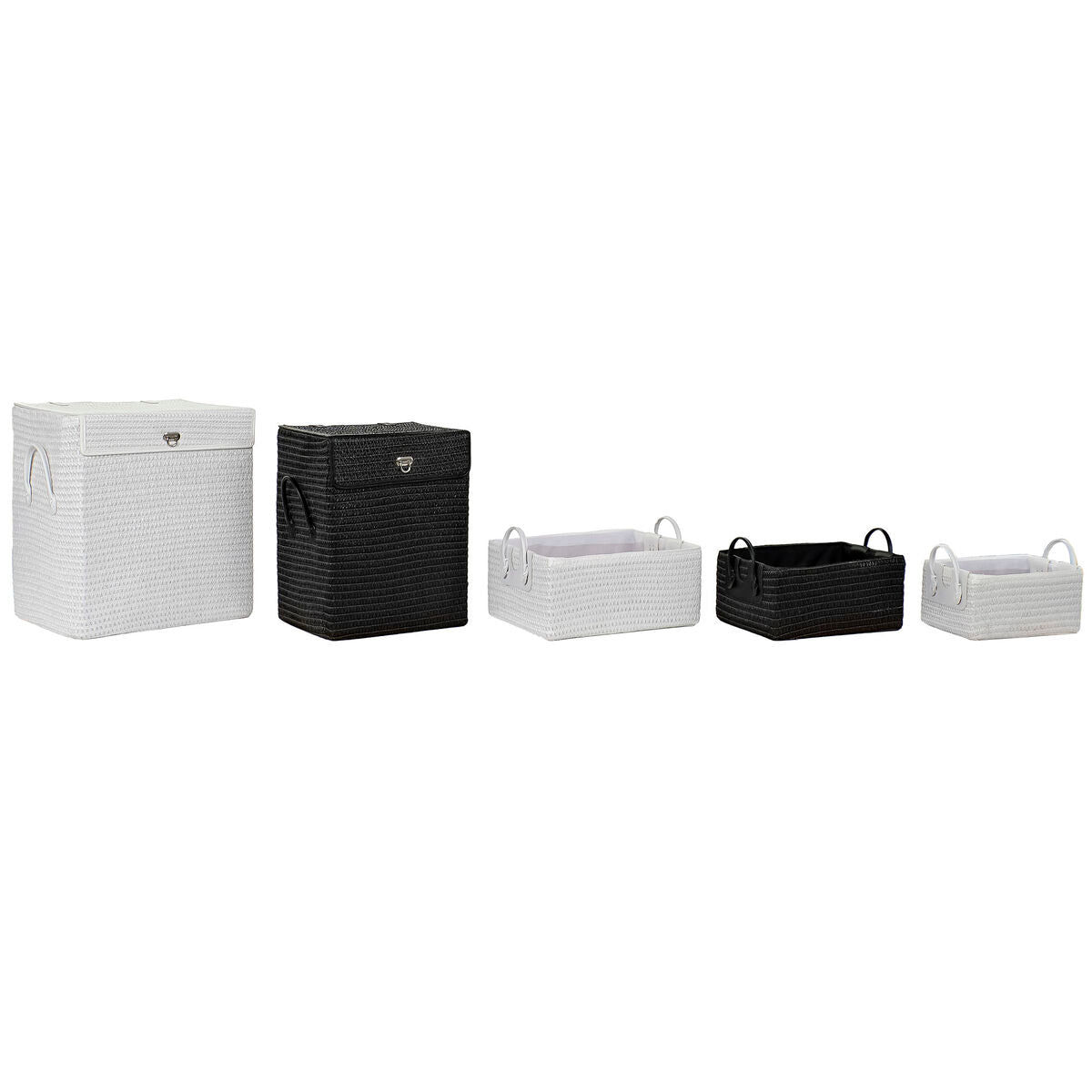 Conjunto de Cestas DKD Home Decor Polipropileno (42 x 33 x 50 cm) (5 pcs) - EcoNest