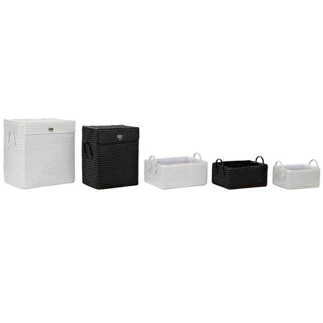 Conjunto de Cestas DKD Home Decor Polipropileno (42 x 33 x 50 cm) (5 pcs) - EcoNest