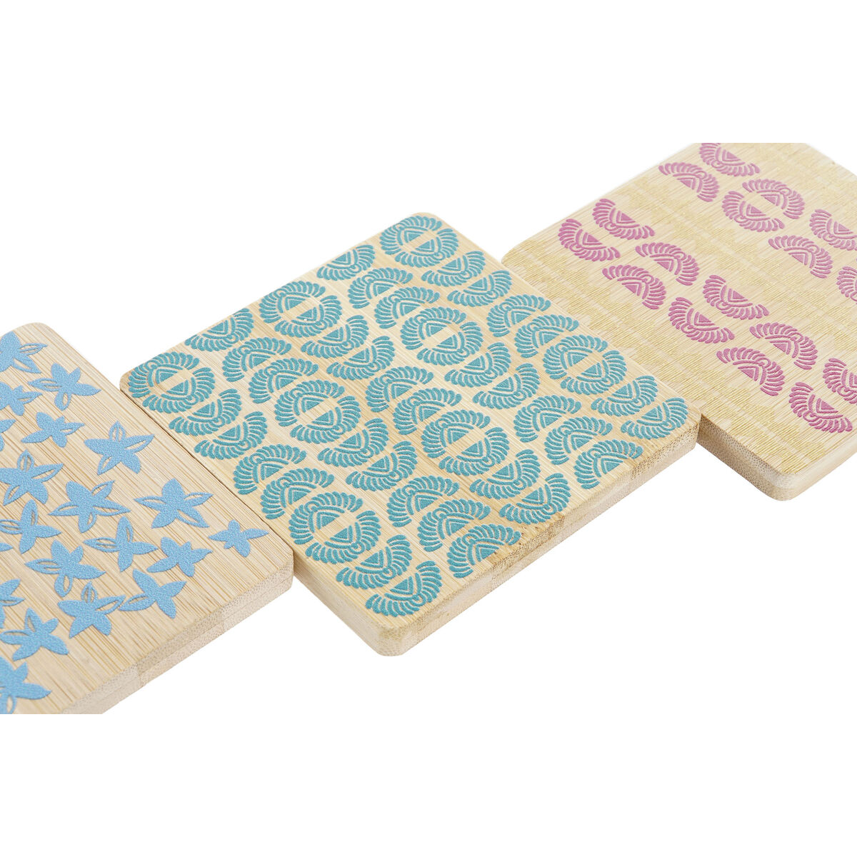 Base para Copos DKD Home Decor Africa Bambu Colonial Africano (6 pcs) - EcoNest