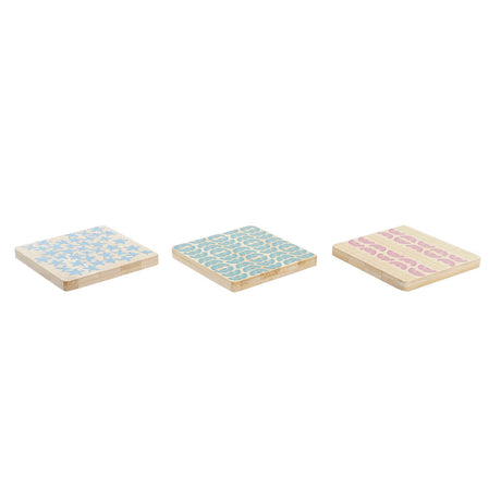 Base para Copos DKD Home Decor Africa Bambu Colonial Africano (6 pcs) - EcoNest