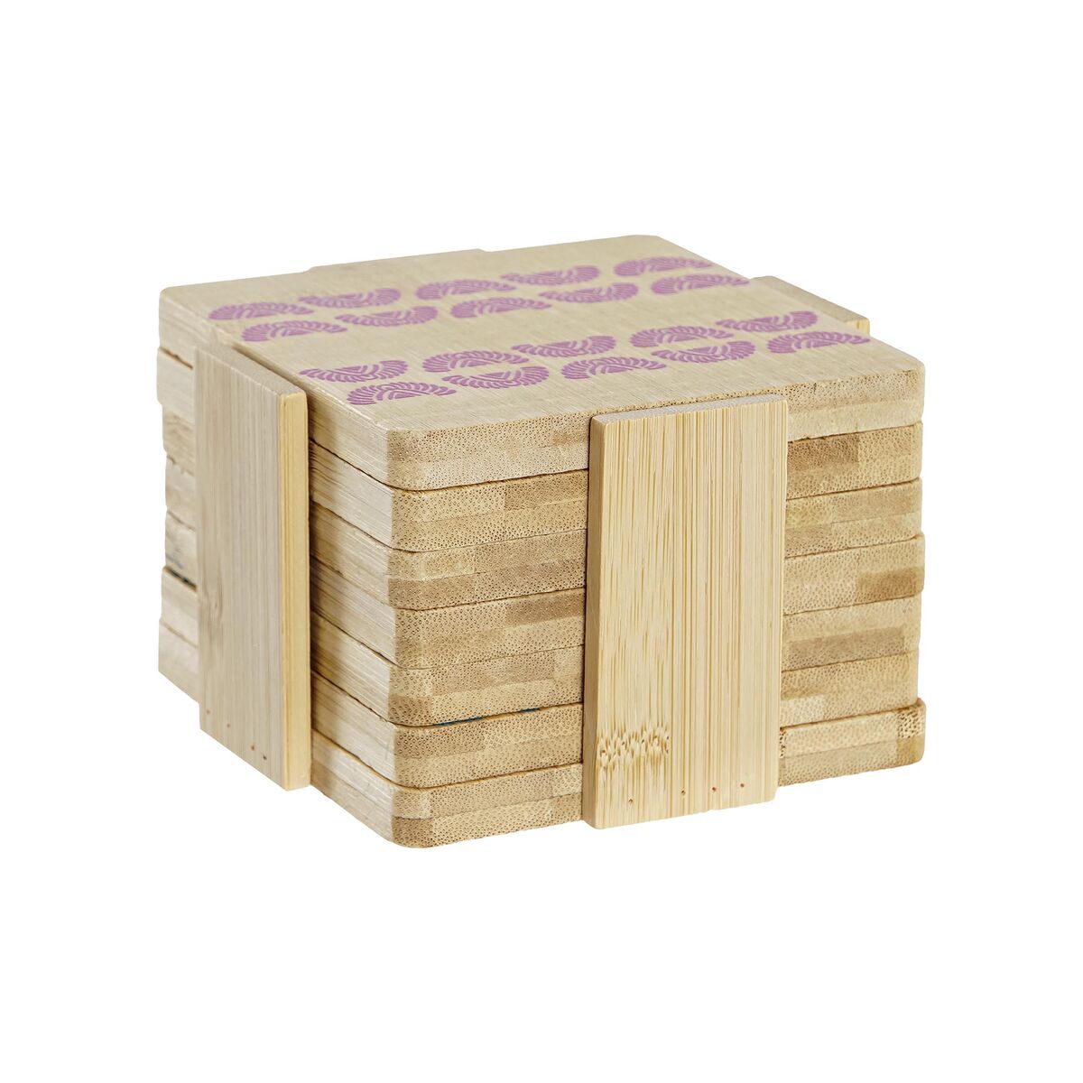 Base para Copos DKD Home Decor Africa Bambu Colonial Africano (6 pcs) - EcoNest