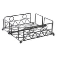 Porta-guardanapos DKD Home Decor Geométrico Preto Metal 18 x 18 x 7 cm - EcoNest