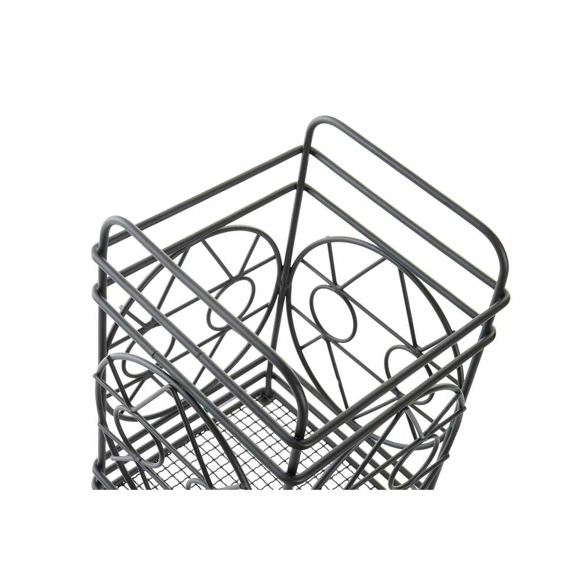 Escorredor de Talheres DKD Home Decor Preto Metal Geométrico 12 x 12 x 20 cm - EcoNest
