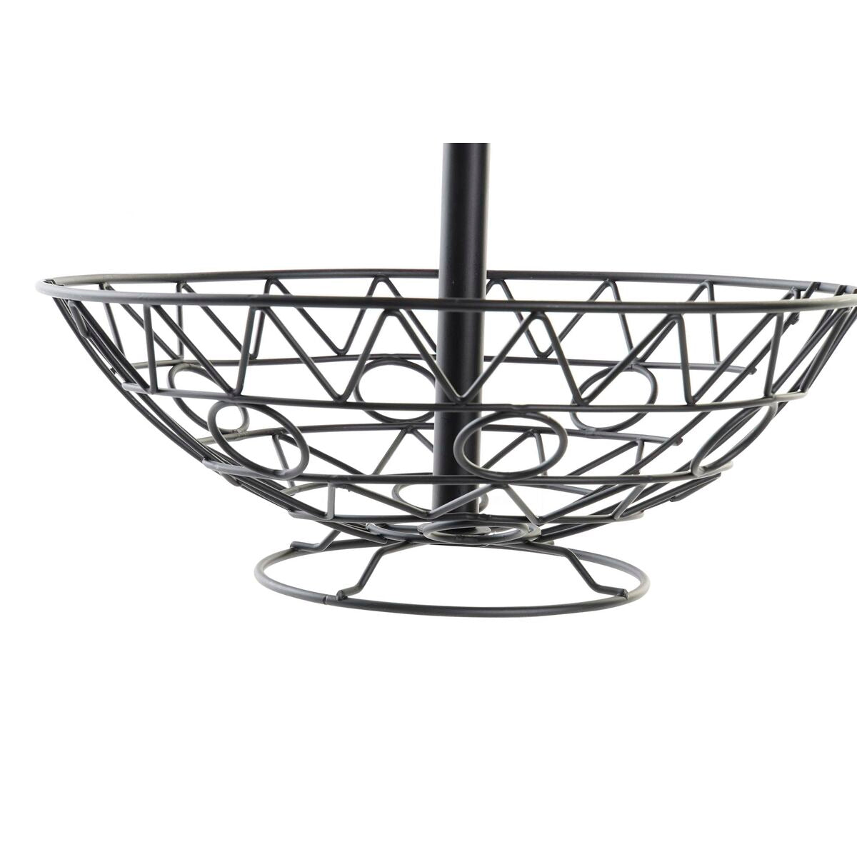 Fruteira DKD Home Decor Preto Metal 28 x 28 x 40 cm - EcoNest