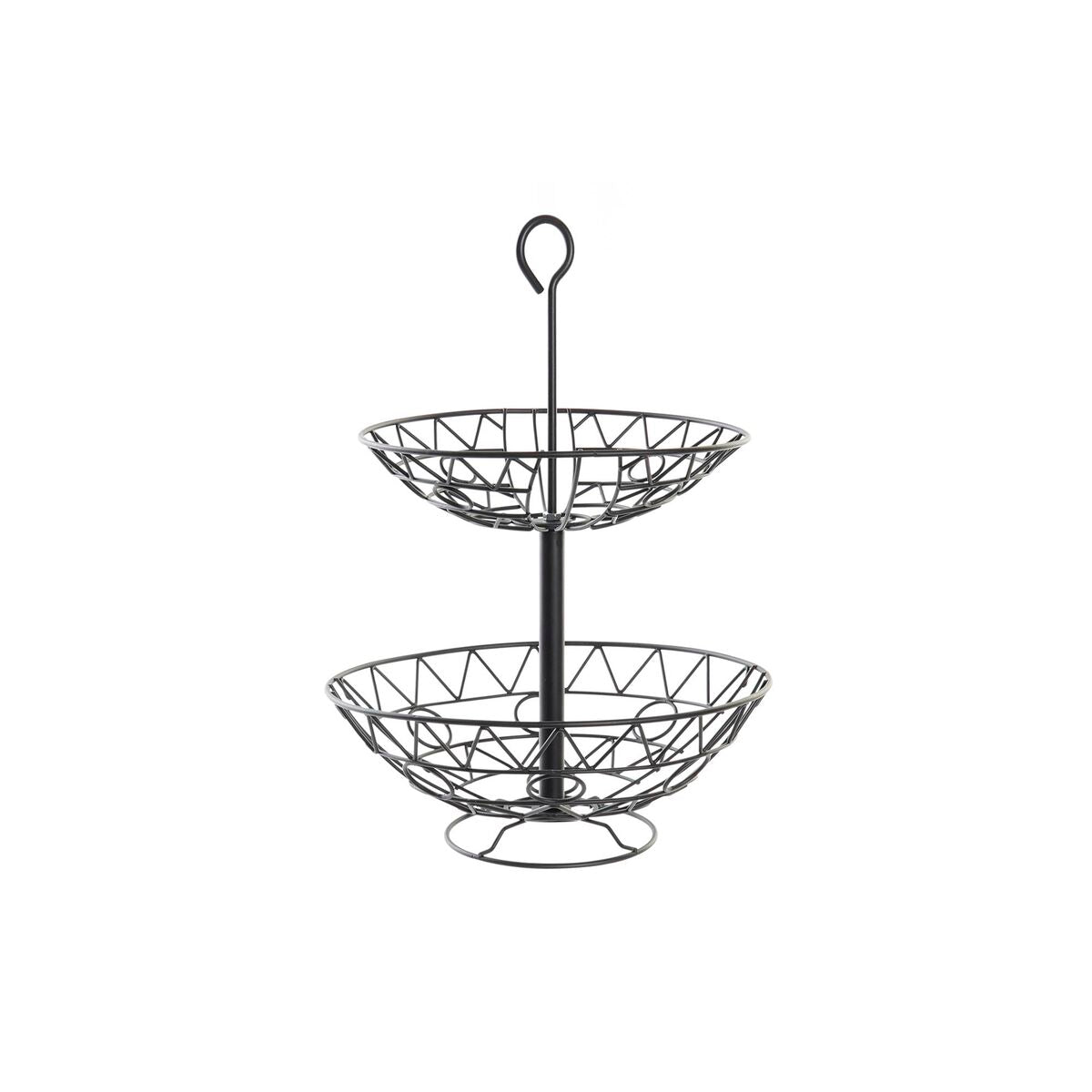 Fruteira DKD Home Decor Preto Metal 28 x 28 x 40 cm - EcoNest
