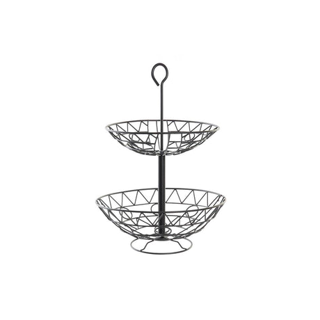 Fruteira DKD Home Decor Preto Metal 28 x 28 x 40 cm - EcoNest