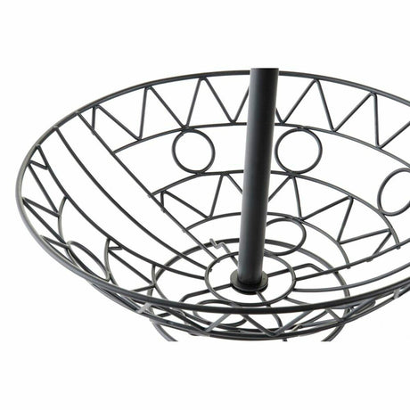 Fruteira DKD Home Decor 28 x 28 x 58 cm Preto Metal - EcoNest