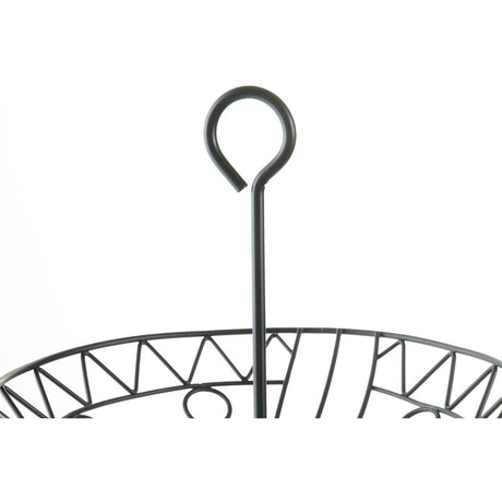 Fruteira DKD Home Decor 28 x 28 x 58 cm Preto Metal - EcoNest