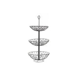 Fruteira DKD Home Decor 28 x 28 x 58 cm Preto Metal - EcoNest