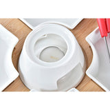Fondue DKD Home Decor Vermelho 26,5 x 26,5 x 1,5 cm (10 pcs) - EcoNest
