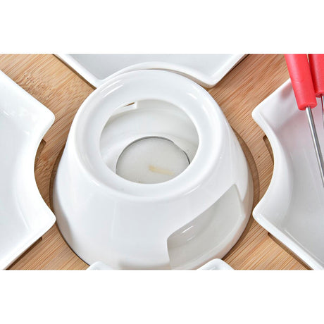 Fondue DKD Home Decor Vermelho 26,5 x 26,5 x 1,5 cm (10 pcs) - EcoNest