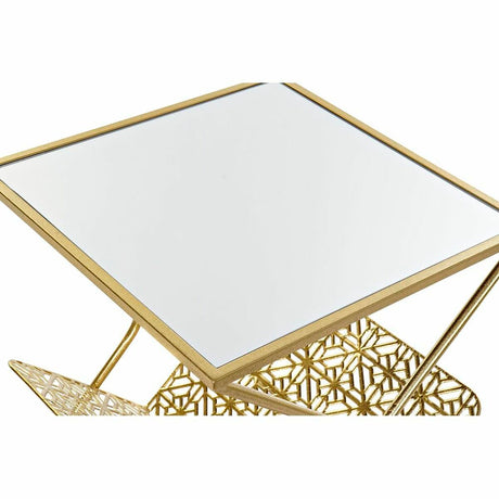 Porta-revistas DKD Home Decor Espelho Dourado Metal (45 x 45 x 55 cm) - EcoNest