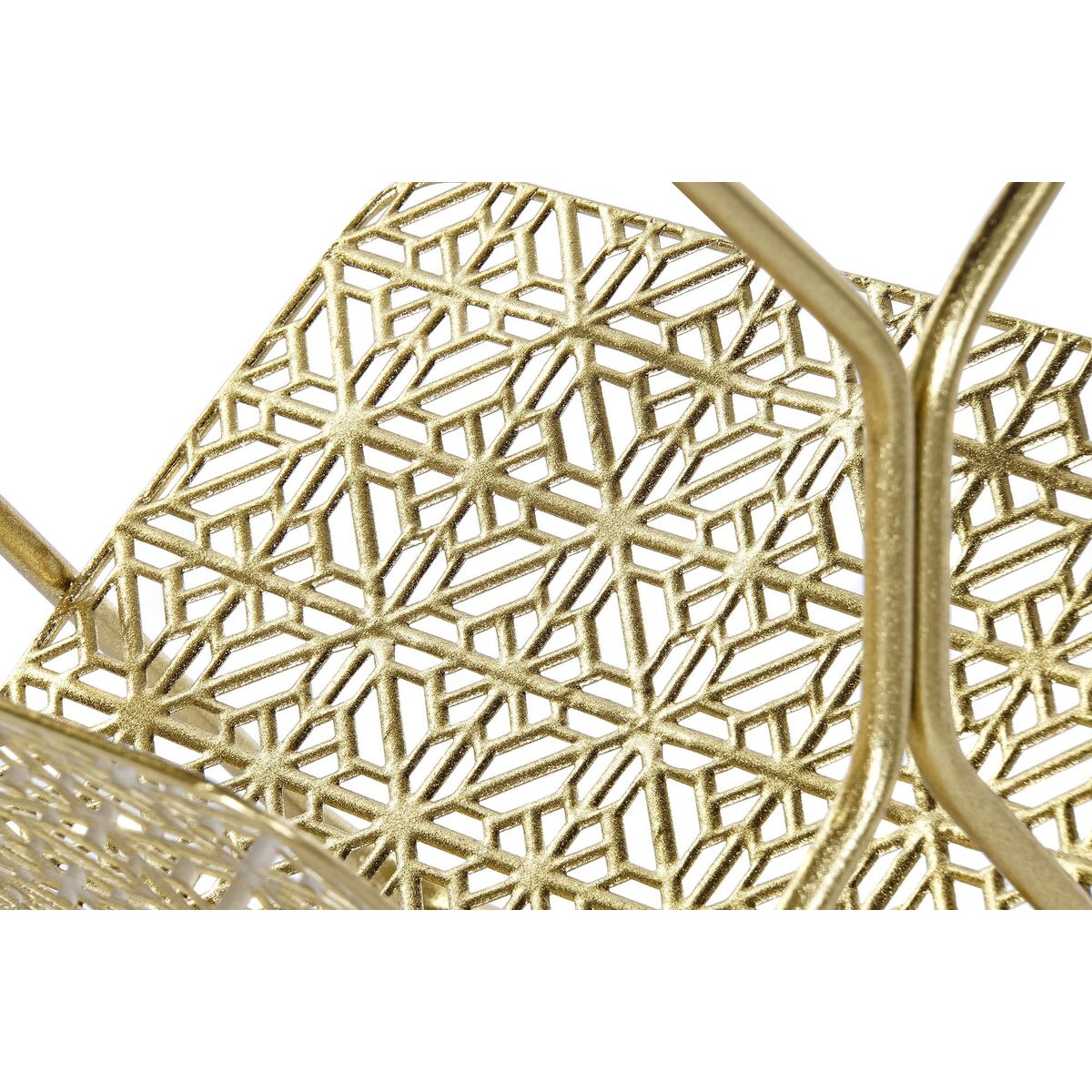 Porta-revistas DKD Home Decor Espelho Dourado Metal (45 x 45 x 55 cm) - EcoNest