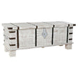 Arca DKD Home Decor Metal Branco Madeira de mangueira (116 x 40 x 45 cm) - EcoNest