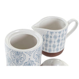 Açucareiro DKD Home Decor Azul Branco Castanho Grés 12,5 x 6,5 x 8 cm (2 pcs) - EcoNest