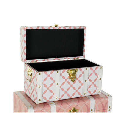 Conjunto de Baús DKD Home Decor Poliuretano Madeira MDF (60 x 35 x 41 cm) - EcoNest