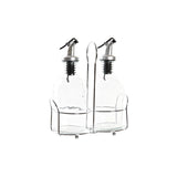 Galheteiro DKD Home Decor Galheteiro Transparente Metal Cristal (2 Unidades) (2 pcs) - EcoNest