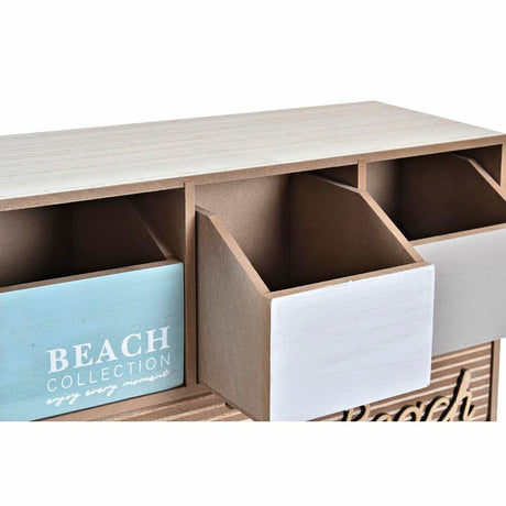 Guarda-Joias DKD Home Decor Madeira Castanho Turquesa 34 x 14 x 24 cm - EcoNest