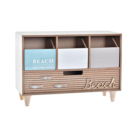 Guarda-Joias DKD Home Decor Madeira Castanho Turquesa 34 x 14 x 24 cm - EcoNest