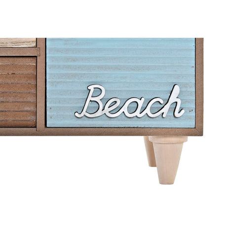 Guarda-Joias DKD Home Decor 34 x 13 x 16 cm Madeira Castanho Turquesa - EcoNest