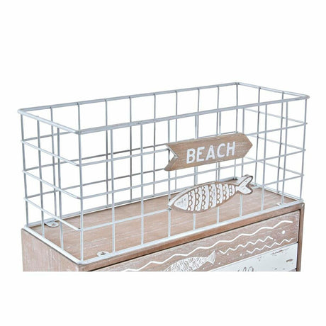Almofariz DKD Home Decor Peixes 26,5 x 10,5 x 28,5 cm Metal Madeira - EcoNest