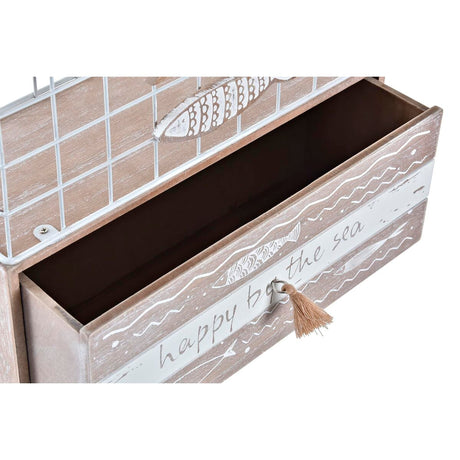 Almofariz DKD Home Decor Peixes 26,5 x 10,5 x 28,5 cm Metal Madeira - EcoNest