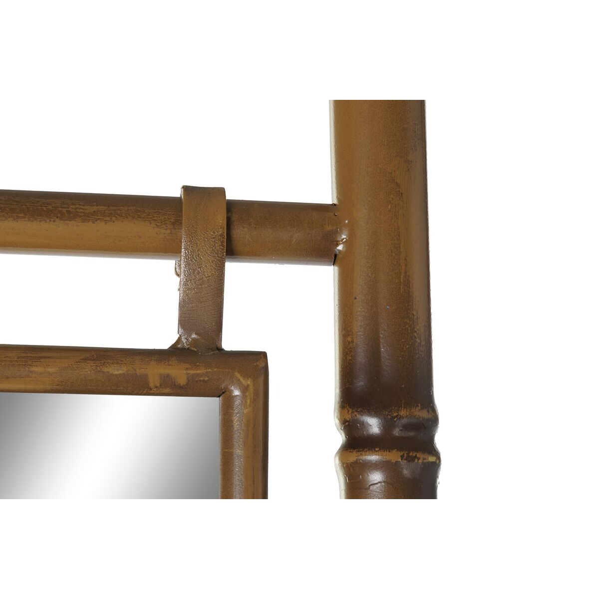 Toalheiro de Pé DKD Home Decor Espelho Metal Mostarda (55 x 3 x 190 cm) - EcoNest