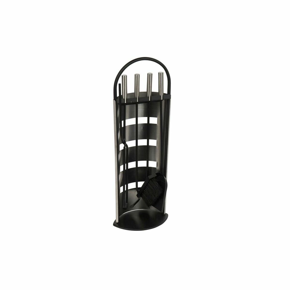 Utensílios para a Lareira DKD Home Decor Prateado Aço 23 x 15 x 66 cm (4 Peças) - EcoNest
