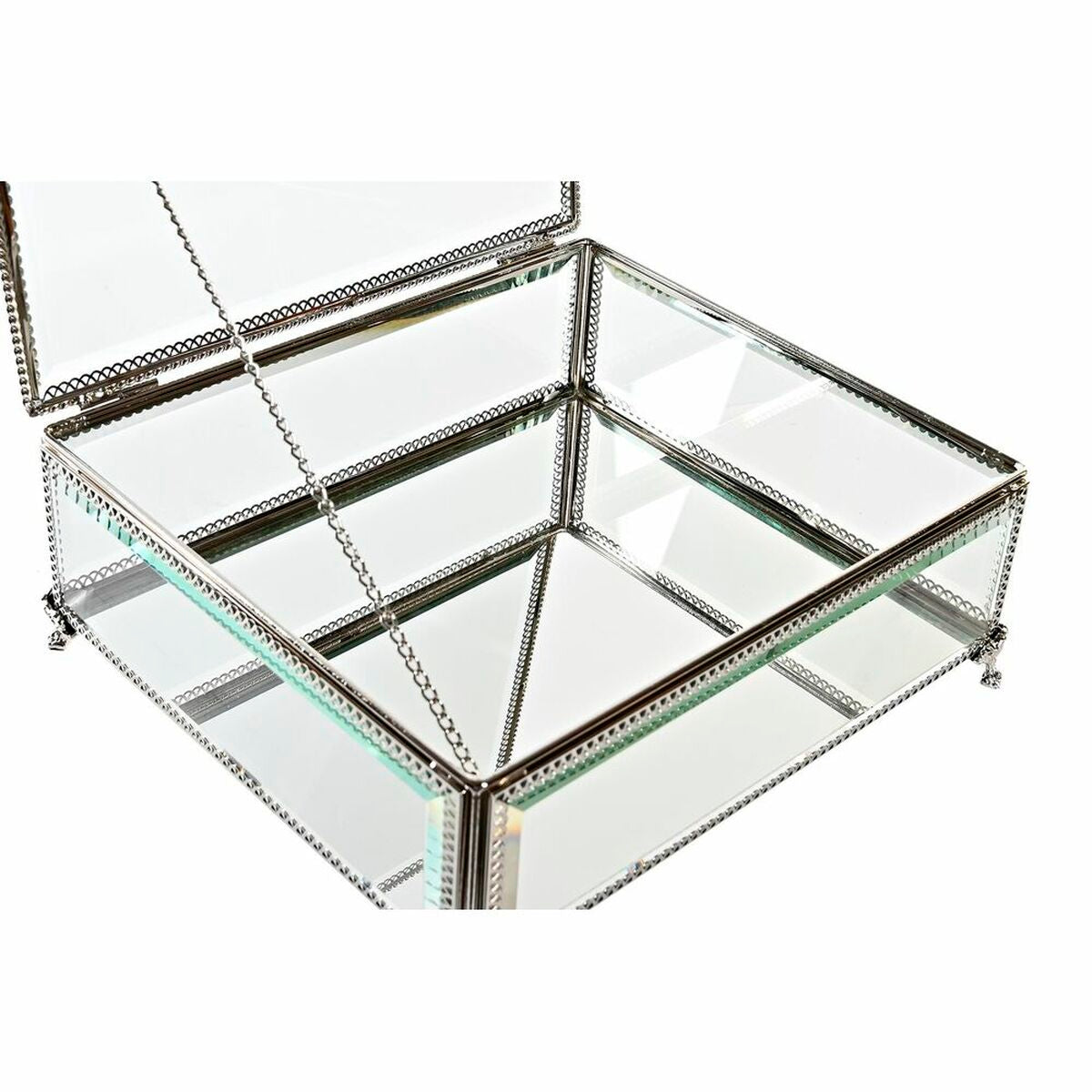 Guarda-Joias DKD Home Decor Cristal Metal (25 x 21 x 10 cm) - EcoNest